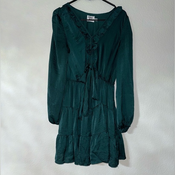 Princess Polly teal Randi Mini dress- size 6 - Picture 3 of 6